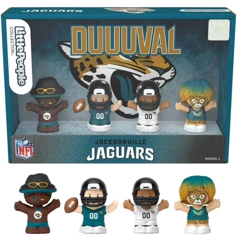 Fisher-Price Little People Collector Jacksonville Jaguars Duuuval Series 1 Set